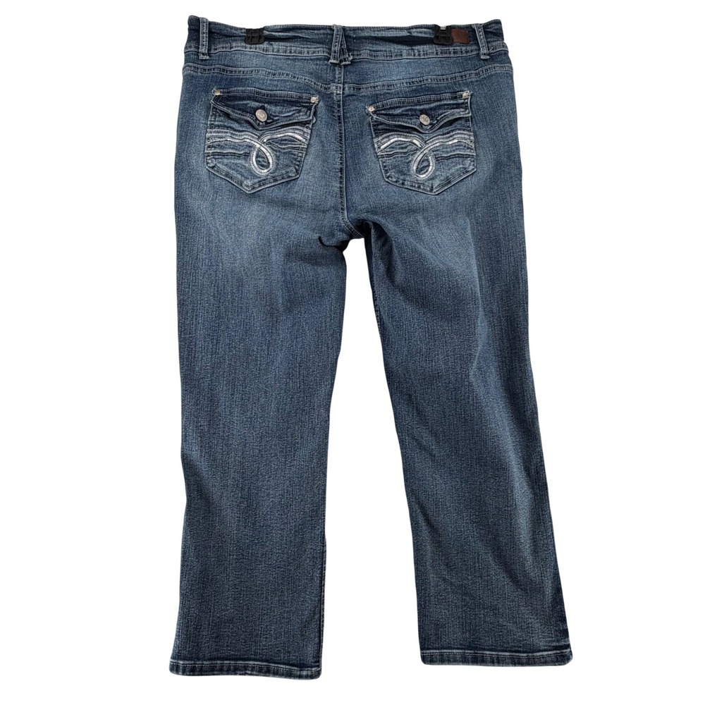 Angels Forever Young High Rise Straight Jeans Women 16/33 Blue Minimalist Casual